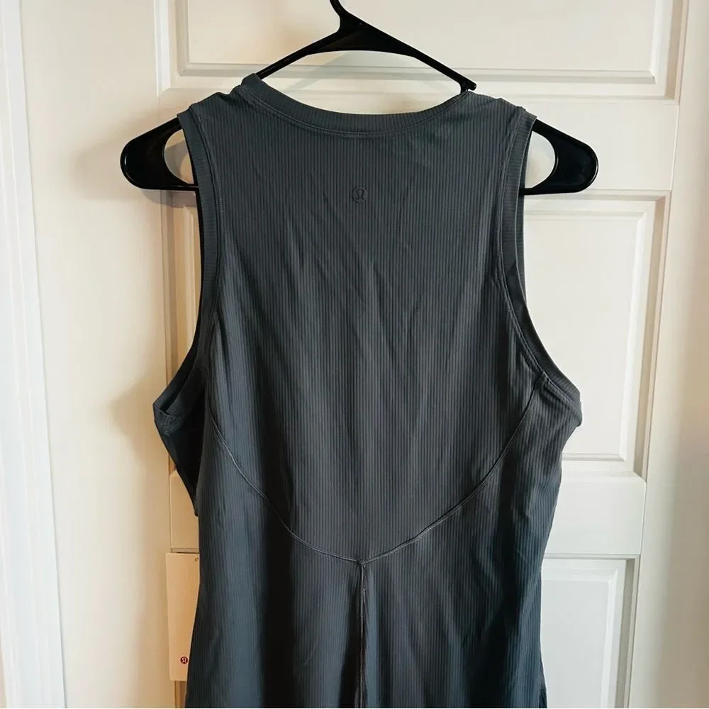 Lululemon Athletica Gray Halter Sheath Maxi Dress